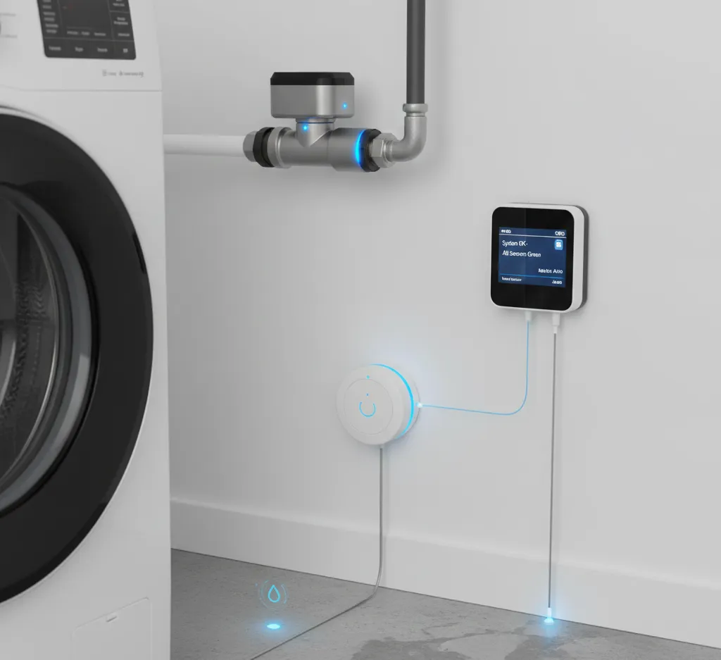 Inteligentny czujnik zalania w łazience Smart Home