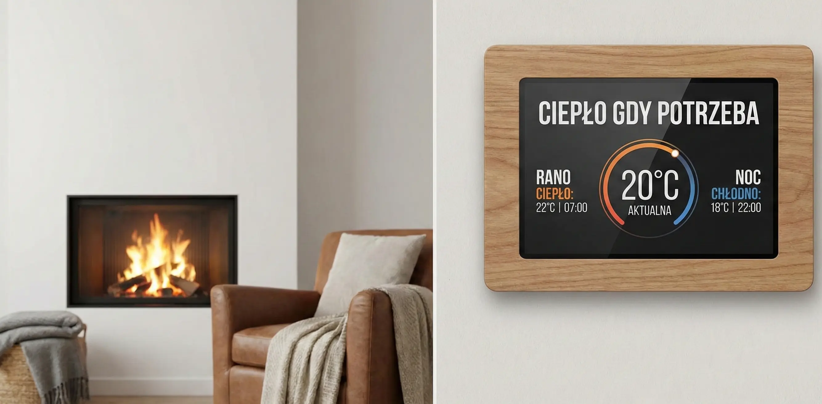 Harmonogramy ogrzewania inteligentnego sterowane z panelu dotykowego - oszczędność energii